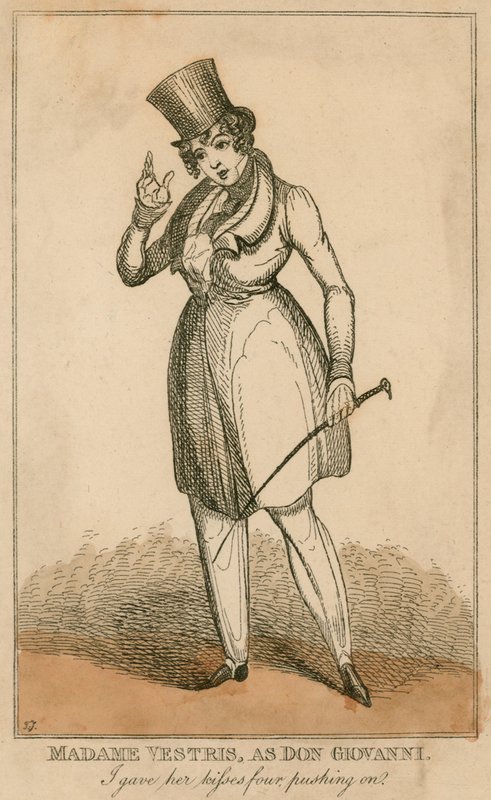 Madame Vestris mint Don Giovanni alkotó: English School