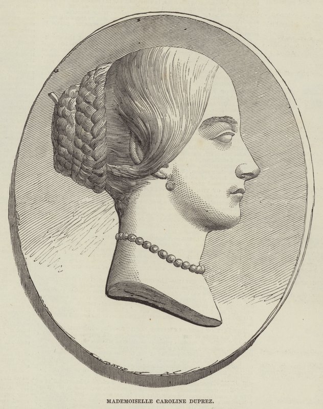 Mademoiselle Caroline Duprez (metszet) alkotó: English School