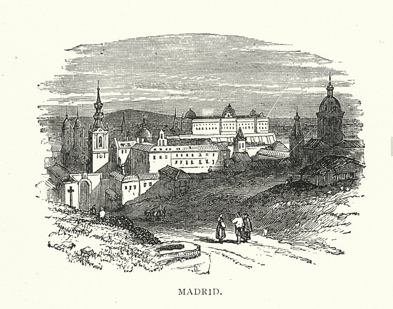 Madrid (metszet) alkotó: English School