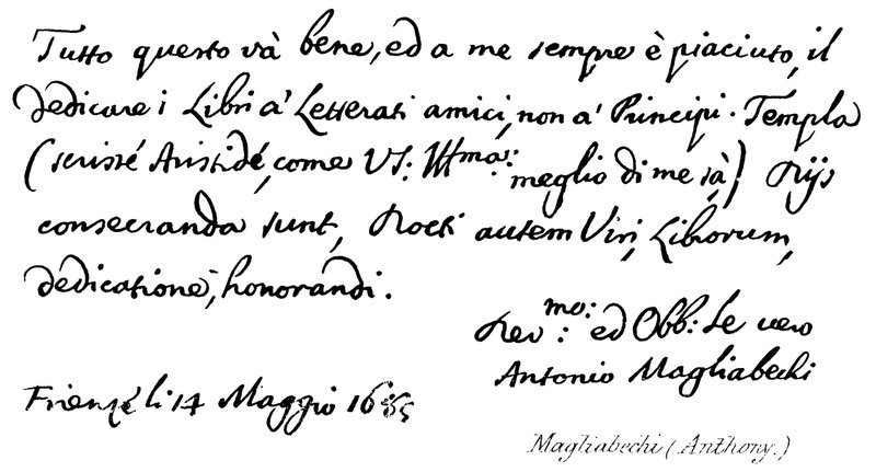 Magliabechi (Anthony) alkotó: English School