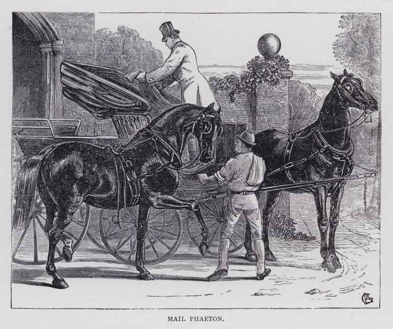 Mail Phaeton (metszet) alkotó: English School