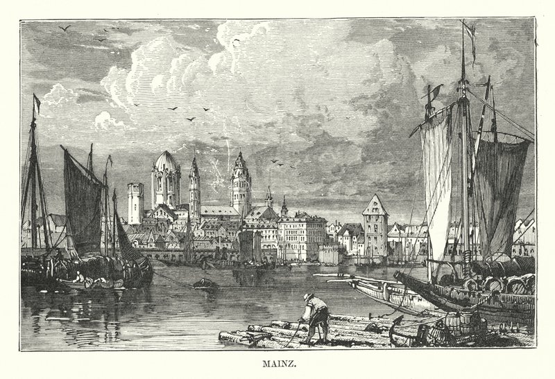 Mainz (metszet) alkotó: English School
