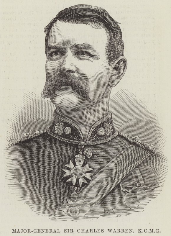 Sir Charles Warren vezérőrnagy, KCMG (metszet) alkotó: English School