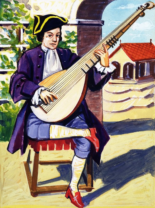 Ember játszik Archlute alkotó: English School