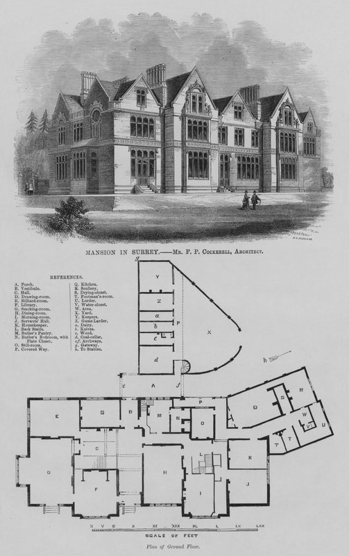 Surrey-i kúria (metszet) alkotó: English School