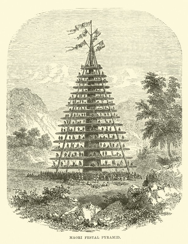Maori ünnepi piramis alkotó: English School