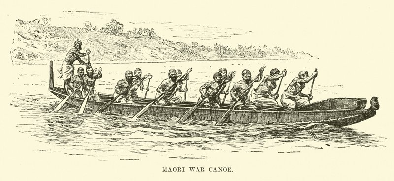 Maori War Canoe alkotó: English School