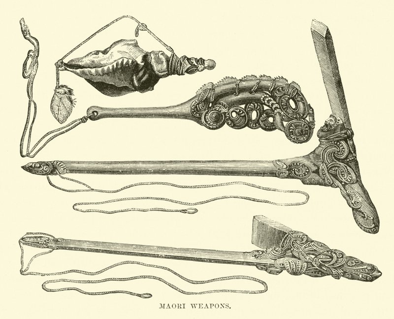 Maori fegyverek alkotó: English School