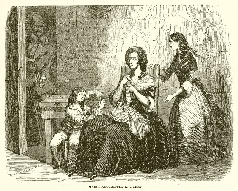 Marie Antoinette a börtönben alkotó: English School