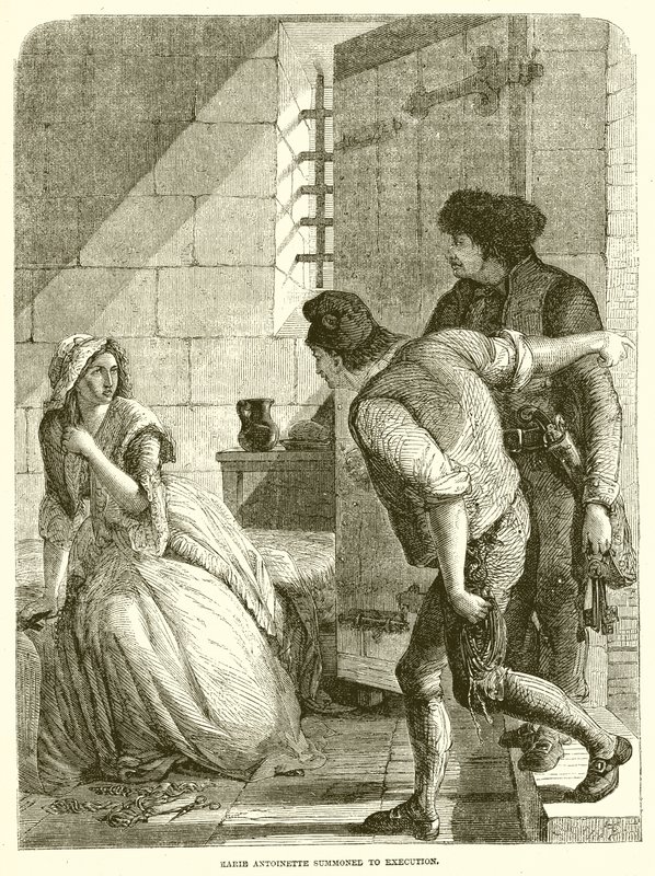 Marie Antoinette-et kivégzésre idézték alkotó: English School