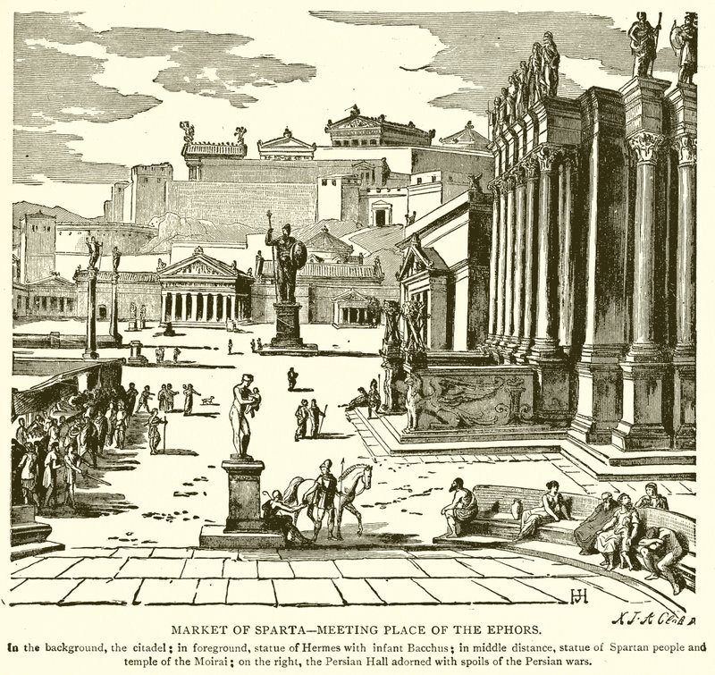 Sparta piaca – Az Ephors találkozási helye alkotó: English School