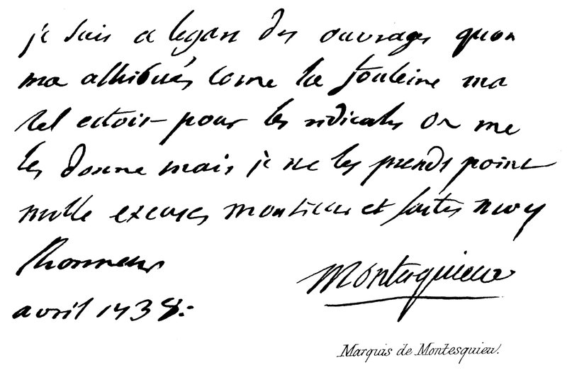 Montesquieu márki alkotó: English School