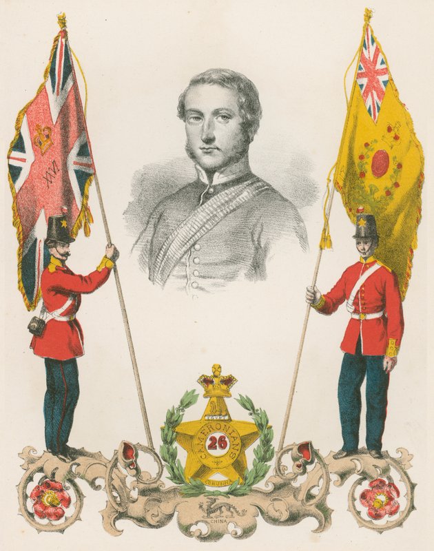 Dalhousie márki, a 26. Cameronians ezred néhai ezredese alkotó: English School