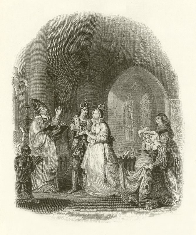 VII. Henrik házassága York-i Erzsébettel alkotó: English School
