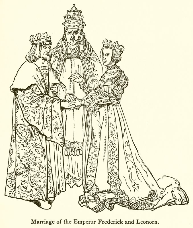 Frigyes császár és Leonóra házassága alkotó: English School