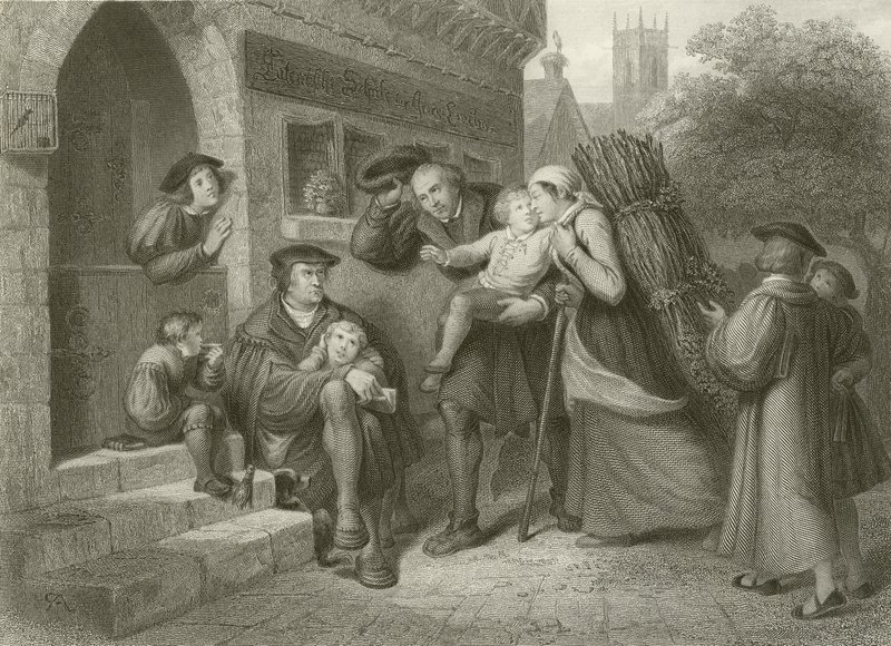 Luther Márton az iskolában alkotó: English School