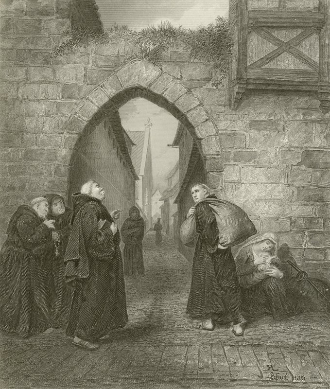 Luther Márton megaláztatása alkotó: English School