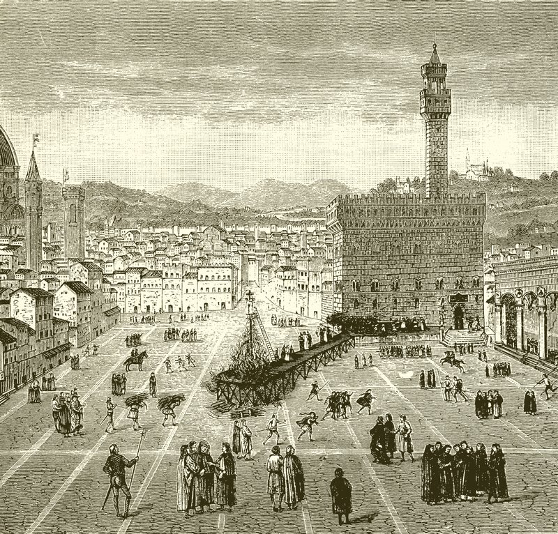 Savonarola mártíromsága alkotó: English School