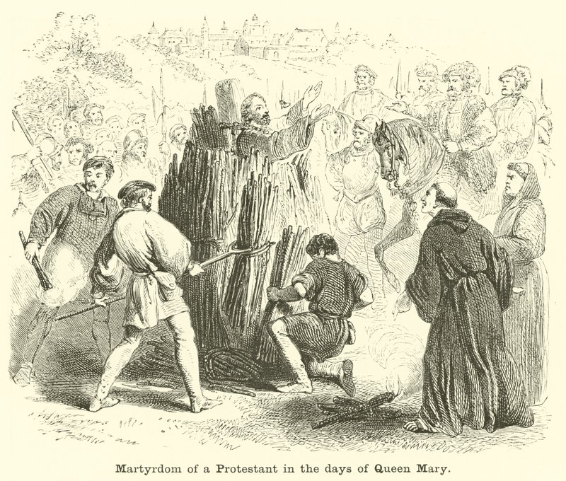 Egy protestáns mártíromsága Mária királyné idejében alkotó: English School