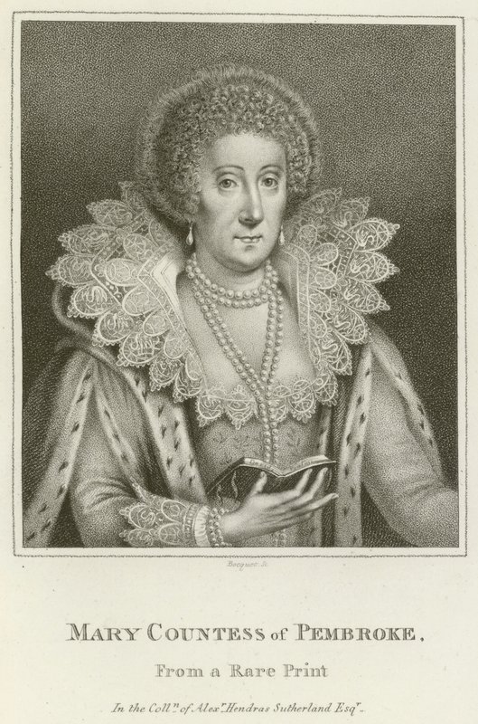 Mária, Pembroke grófnője (metszet) alkotó: English School