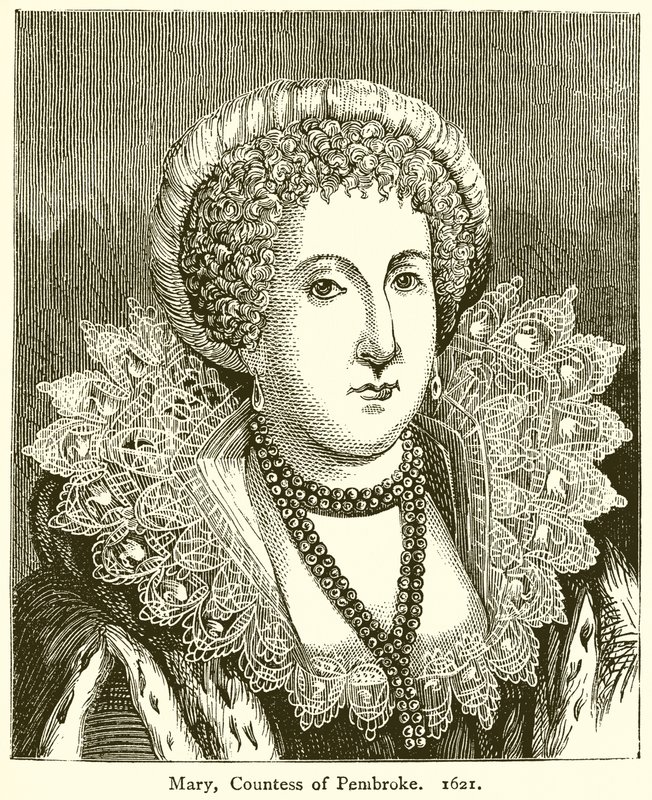 Mária, Pembroke grófnője. 1621 alkotó: English School