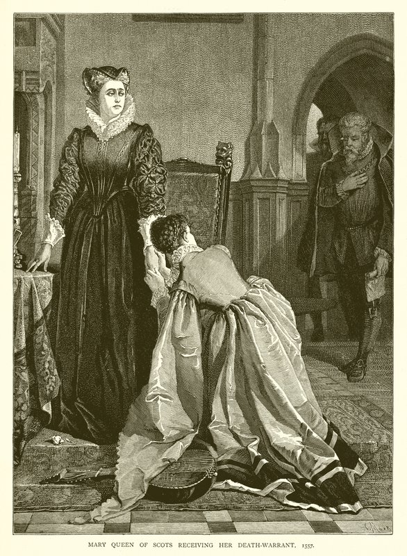 Mária skót királynő megkapta halálos ítéletét, 1557 alkotó: English School