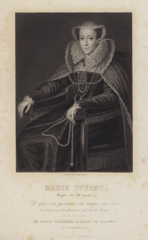 Stuart Mária, skót királynő, 38 éves (metszet) alkotó: English School