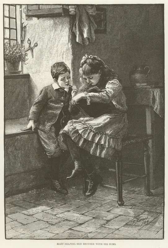 Mary segít a bátyjának az összegekkel alkotó: English School