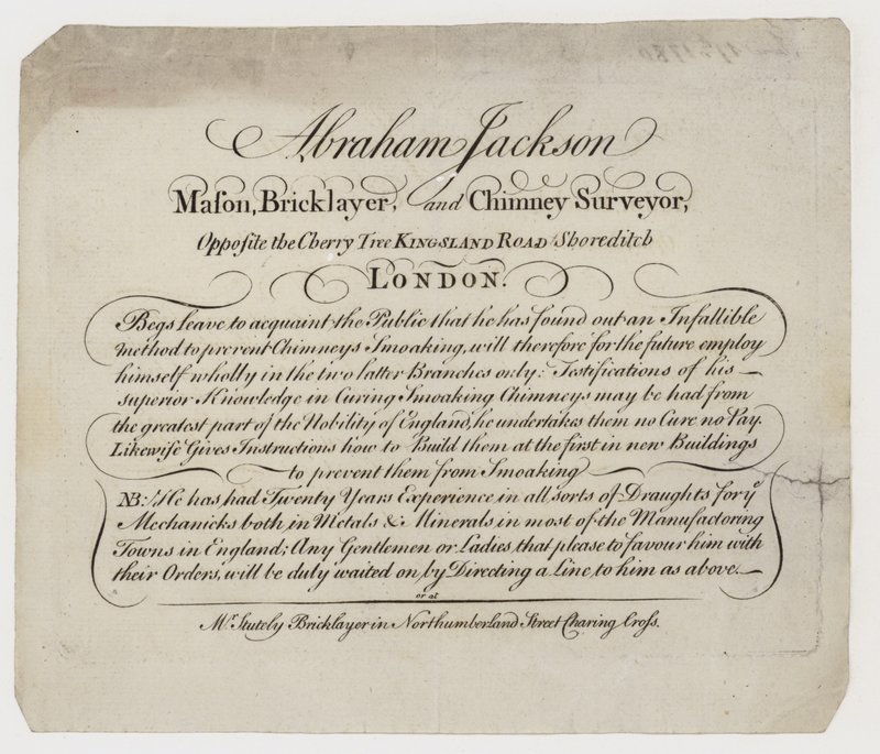 Mason, Abraham Jackson, kereskedelmi kártya alkotó: English School