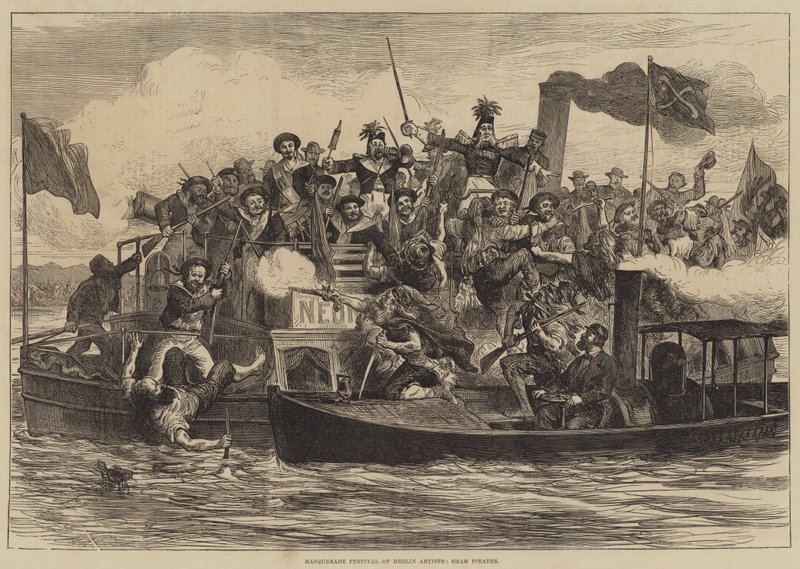 Berlini Művészek Álarcos Fesztiválja, a Sham Pirates alkotó: English School