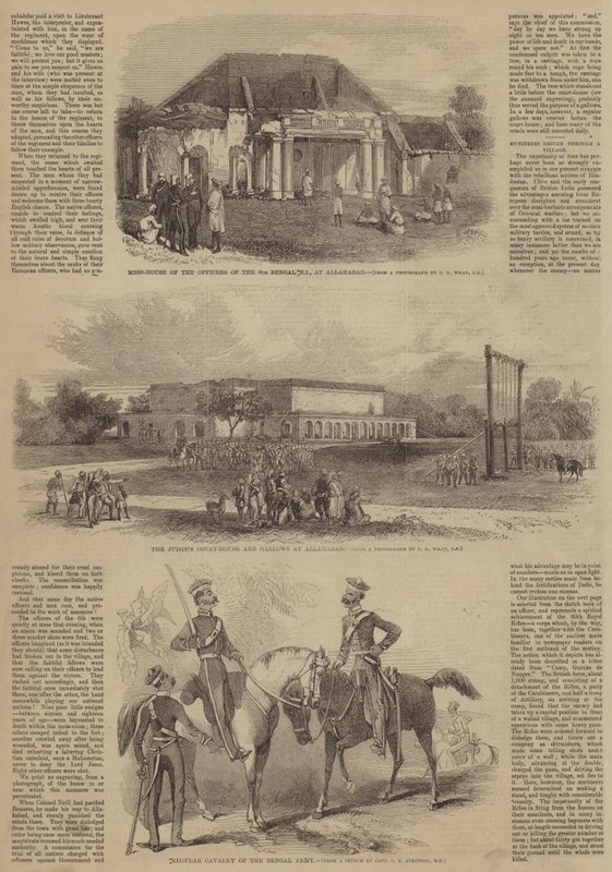 Mészárlás és megtorlás Allahabadban alkotó: English School