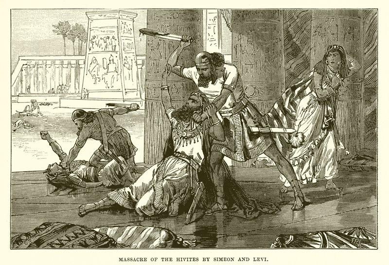 Simeon és Lévi a hiviták mészárlása alkotó: English School