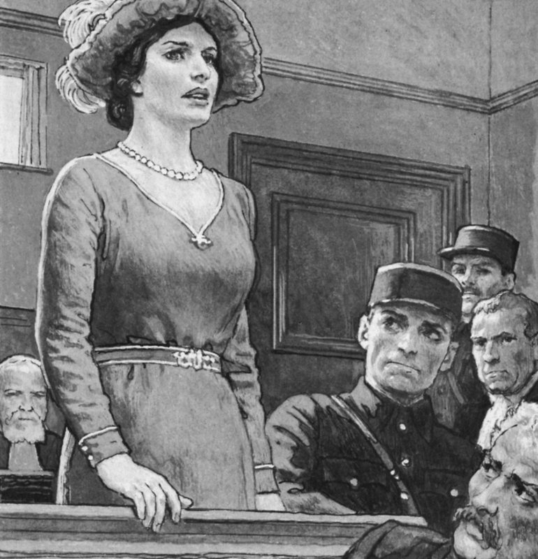 Mata Hari, tárgyalás alatt (litho) alkotó: English School