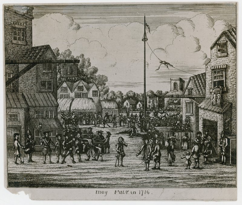 Május vásár 1716-ban alkotó: English School