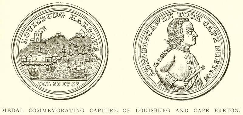 Louisburg és Cape Breton elfoglalása emlékére érem alkotó: English School