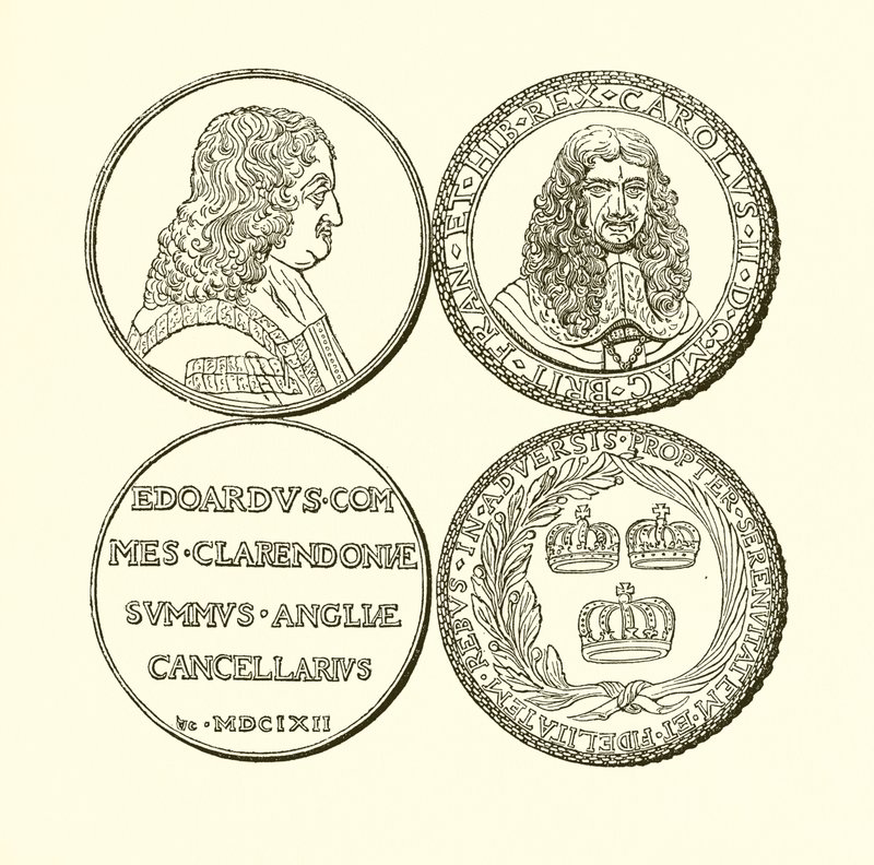 Clarendon-érem és a helyreállítási emlékéremérem alkotó: English School