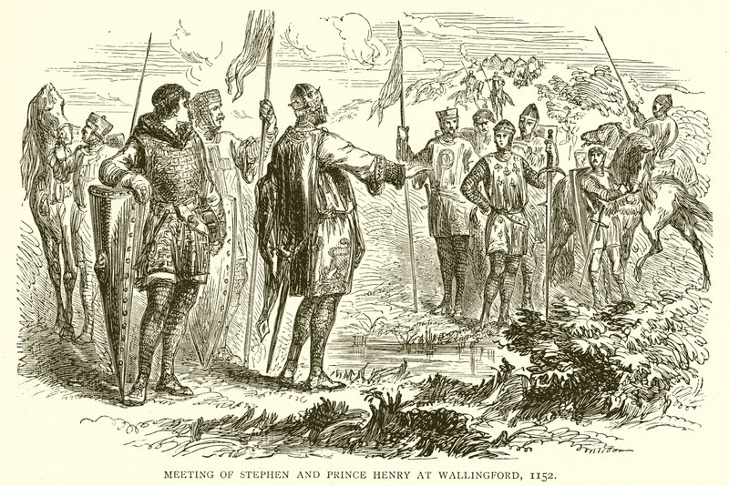 István és Henrik herceg találkozója Wallingfordban, 1152 alkotó: English School