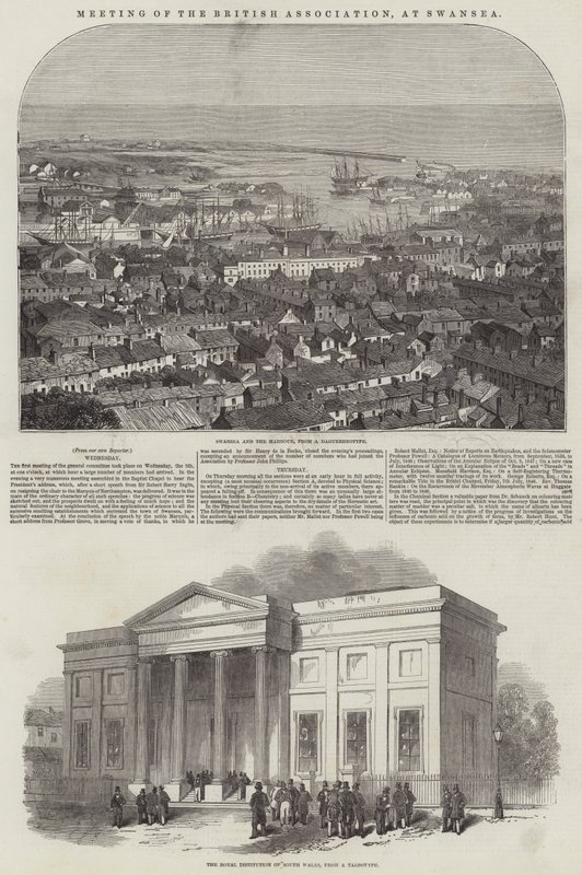 A Brit Szövetség találkozója, Swansea (metszet) alkotó: English School