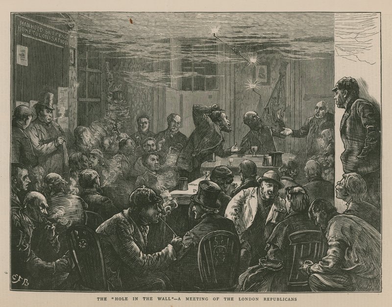 A londoni köztársaságiak találkozója alkotó: English School