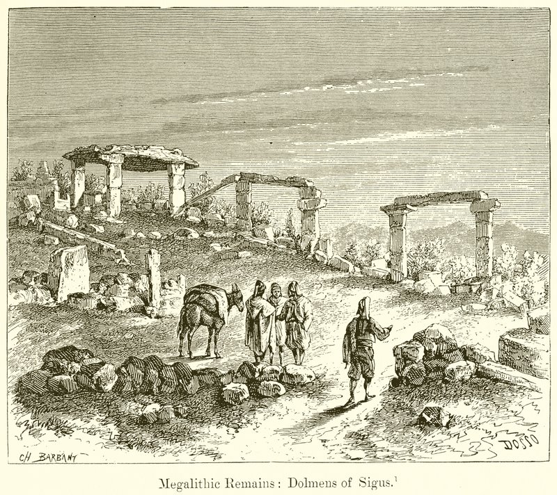 Megalitikus maradványok: Sigus Dolmenjei alkotó: English School