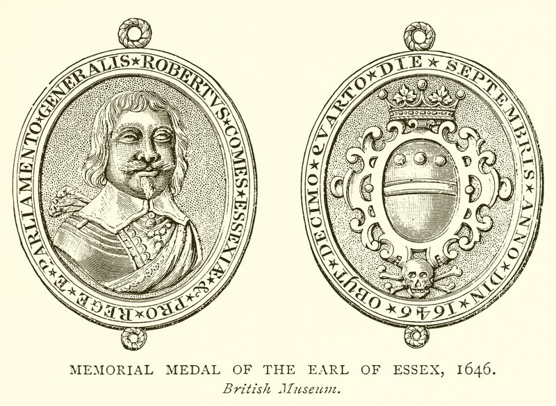 Essex grófjának emlékérem, 1646 alkotó: English School
