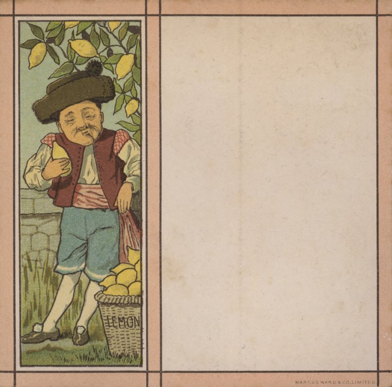 Menü illusztráció: Citrom (színes litó) alkotó: English School