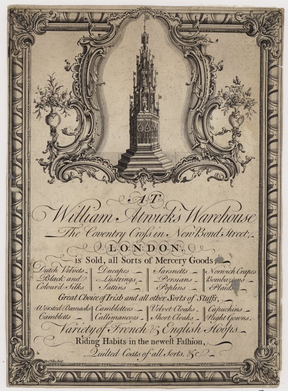 Mercer, William Atwick, kereskedelmi kártya alkotó: English School
