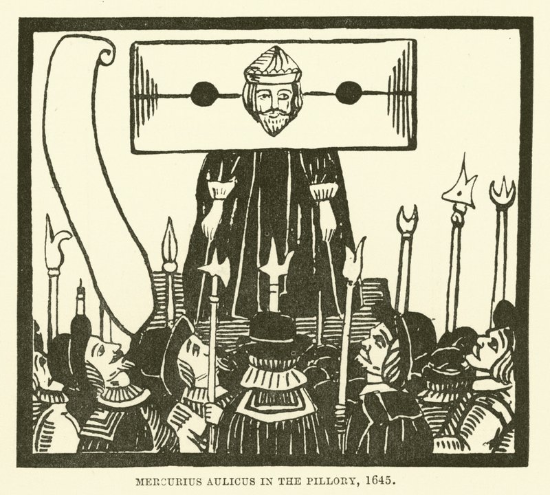 Merkúr a pellengérben, 1645 alkotó: English School