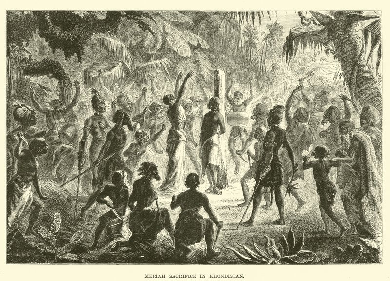 Meriah áldozata Khondisztánban alkotó: English School
