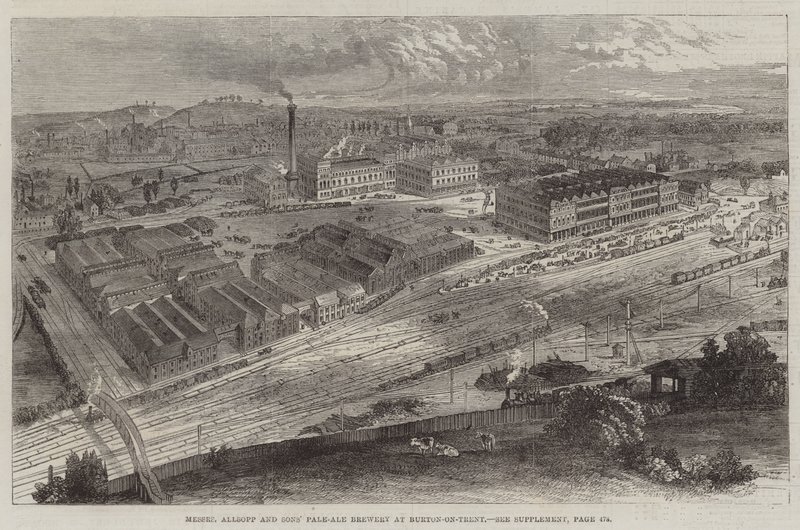 Messers Allsopp and Sons Pale-Ale Brewery, Burton-on-Trent (metszet) alkotó: English School