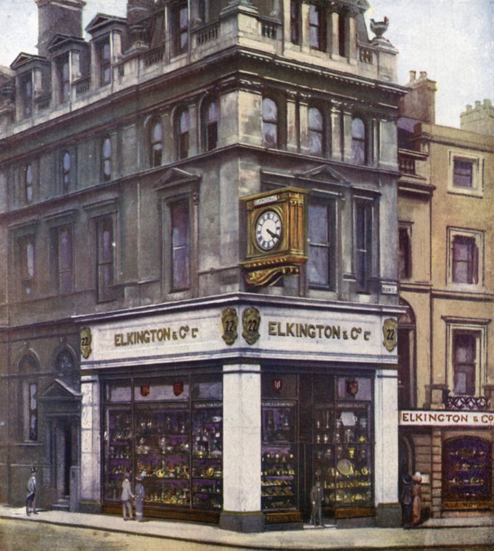 Elkington & Co., 22. Regent Street (színes litho) alkotó: English School