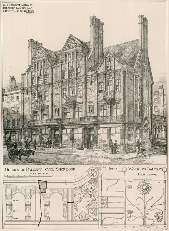 T Goode & Co., 17, 18 és 19 South Audley Street, London alkotó: English School