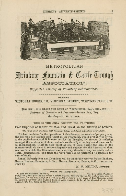 Metropolitan Drinking Fountain & Marhavályú Egyesület alkotó: English School