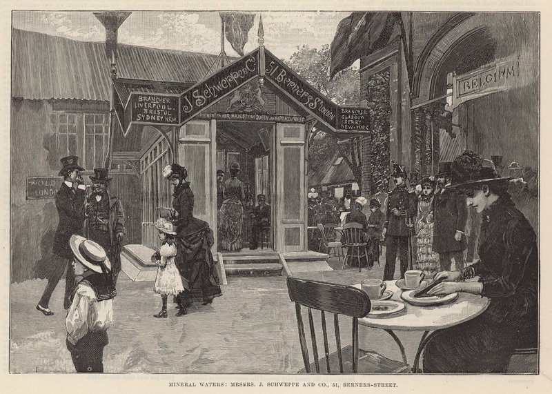Ásványvizek; Mrs. J Schweppe & Co, Berners Street 51 alkotó: English School